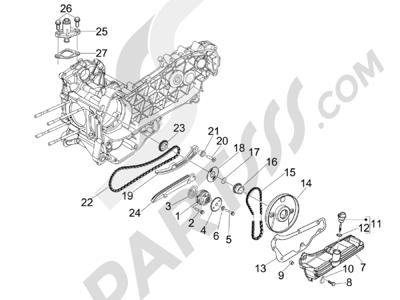 Bas De Caisse - Carénage Latéral Vespa GTS 300 IE Super E3 2008-2016
