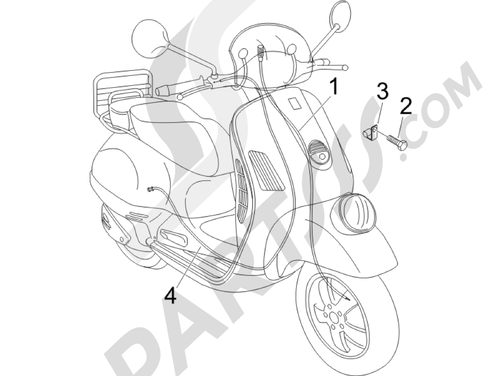 Transmisiónes Vespa Vespa GTV 250 ie (UK) 2006-2009