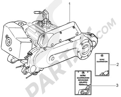 Vespa Vespa LX 50 2T 1998-2005 motor