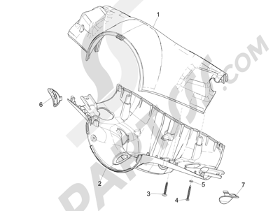 Vespa Vespa Primavera 50 4T-4V (NAFTA) 2014-2016 Coberturas manillar