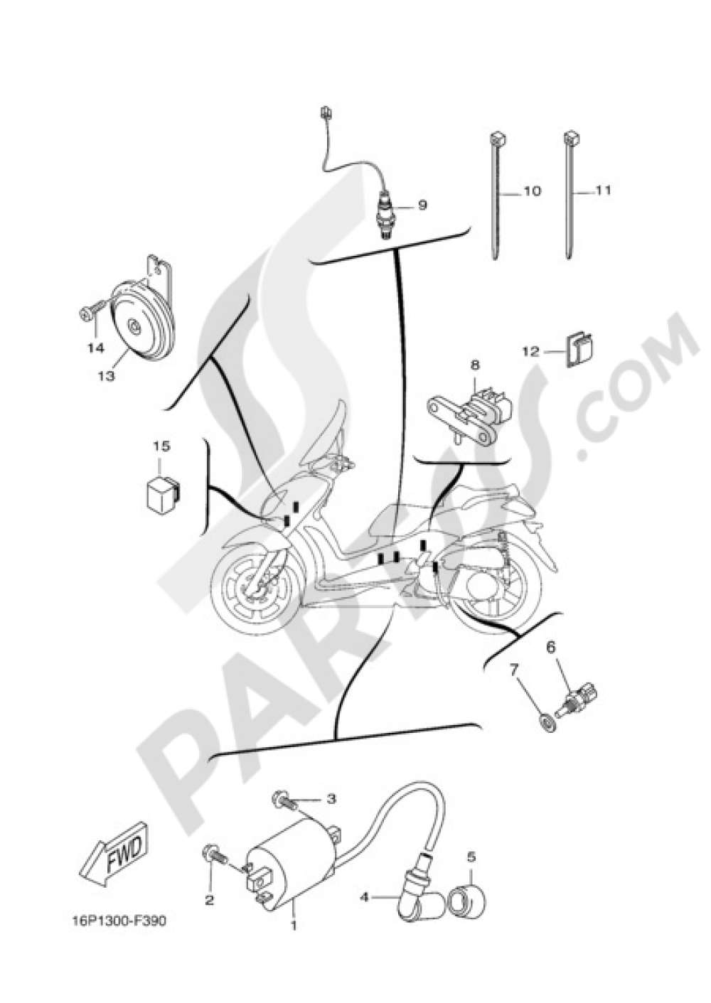 ELECTRIC EQUIPMENT 2 Yamaha X-City 125 2009