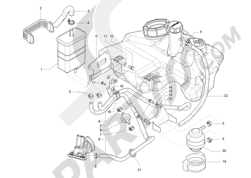 Instalaci Vespa Vespa S 150 4T 3V ie (Vietnam) 2012-2014