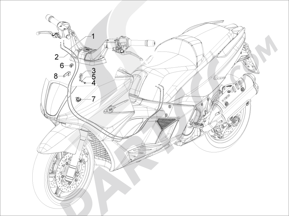 Gilera GP 800 2009-2011 Transmisi