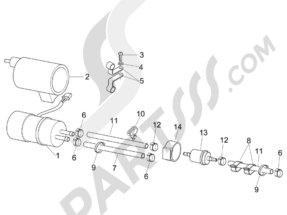 Pipe D'admission D'origine Piaggio Pour Gilera Nexus 125 2007-2008 - Référence 874415 ZAPM35500 - Neuf