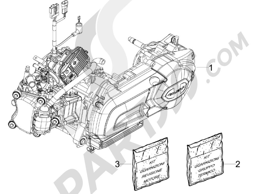 Fourche Gilera Nexus 125 4T 2007 – Pièce Détachée Moto, Occasion Fonctionnelle – Référence 1327403