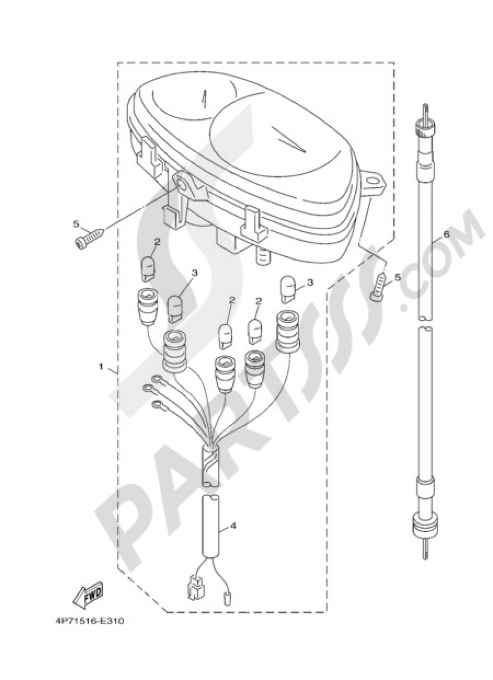 METER Yamaha Vity 125 2009