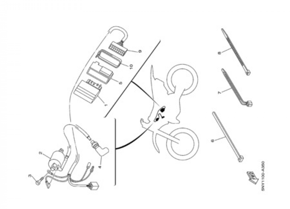 ELECTRIC EQUIPMENT 1 Yamaha YZ125 2003