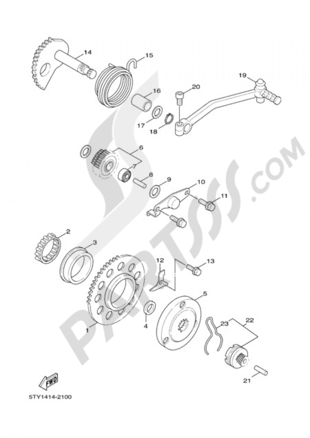 STARTER Yamaha Cygnus X 125 2005