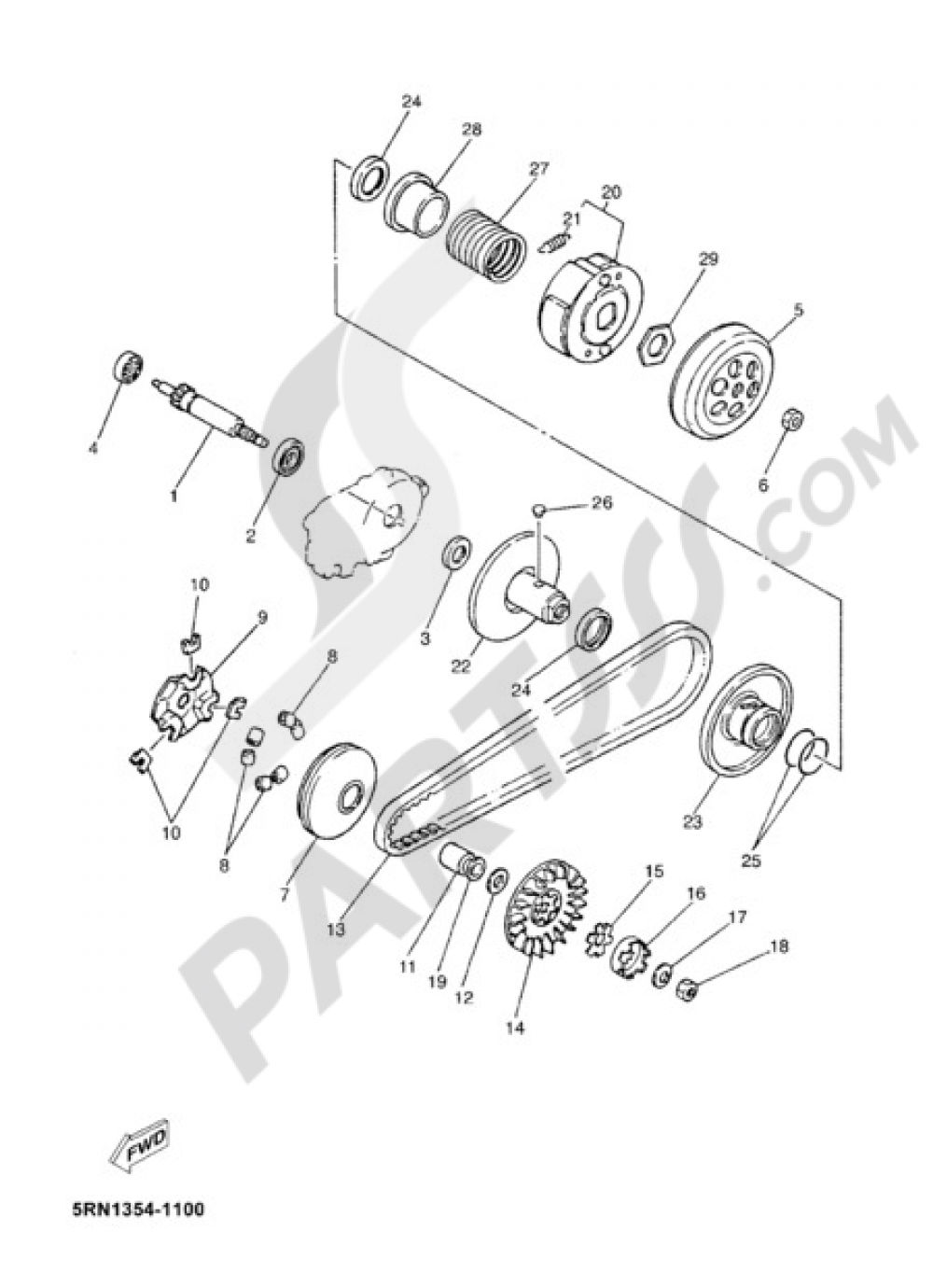 CLUTCH Yamaha Jog R 2008