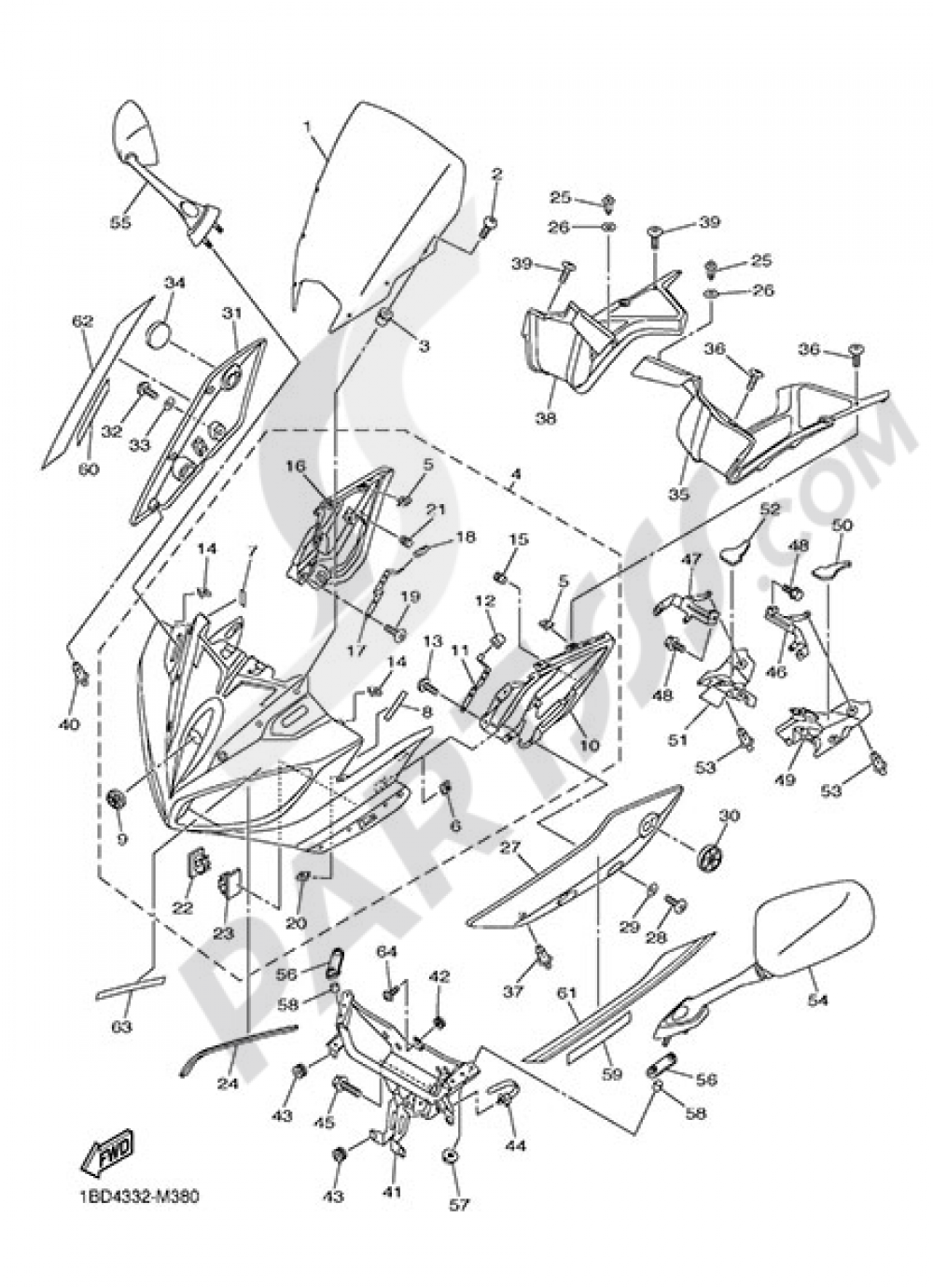 FAIRING Yamaha Fazer8 2013
