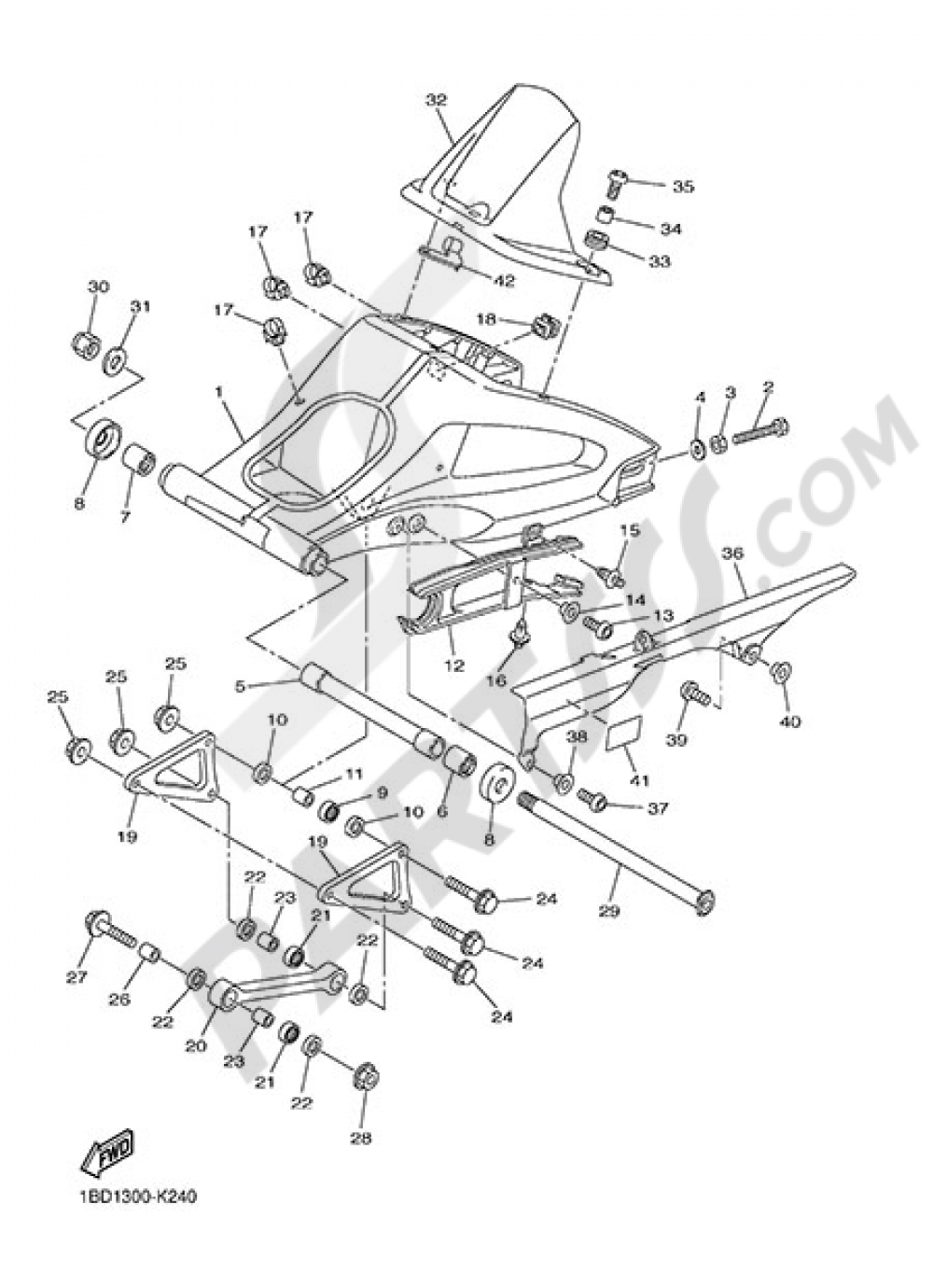 REAR ARM Yamaha Fazer8 ABS 2015