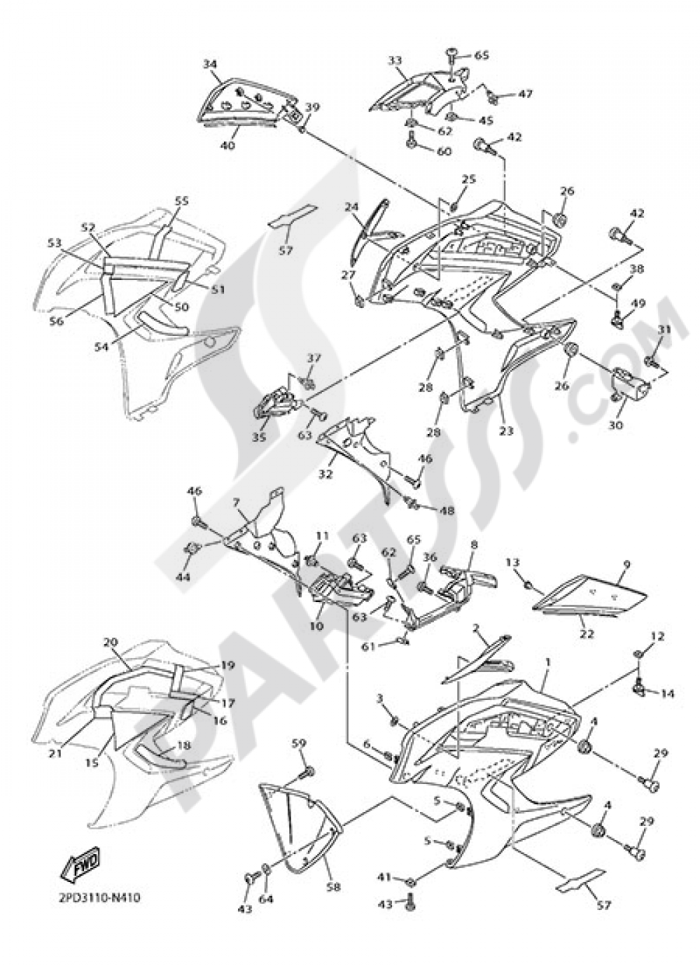 CAPOT 2 Yamaha FJR1300AE 2014