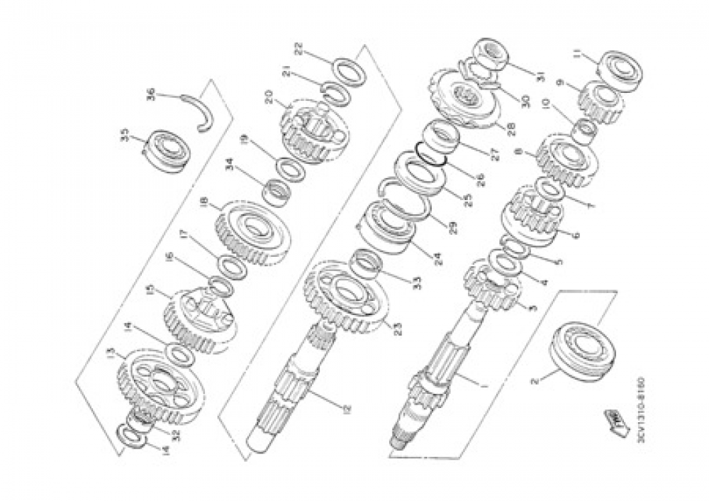 TRANSMISSION Yamaha XJR 1300 2002