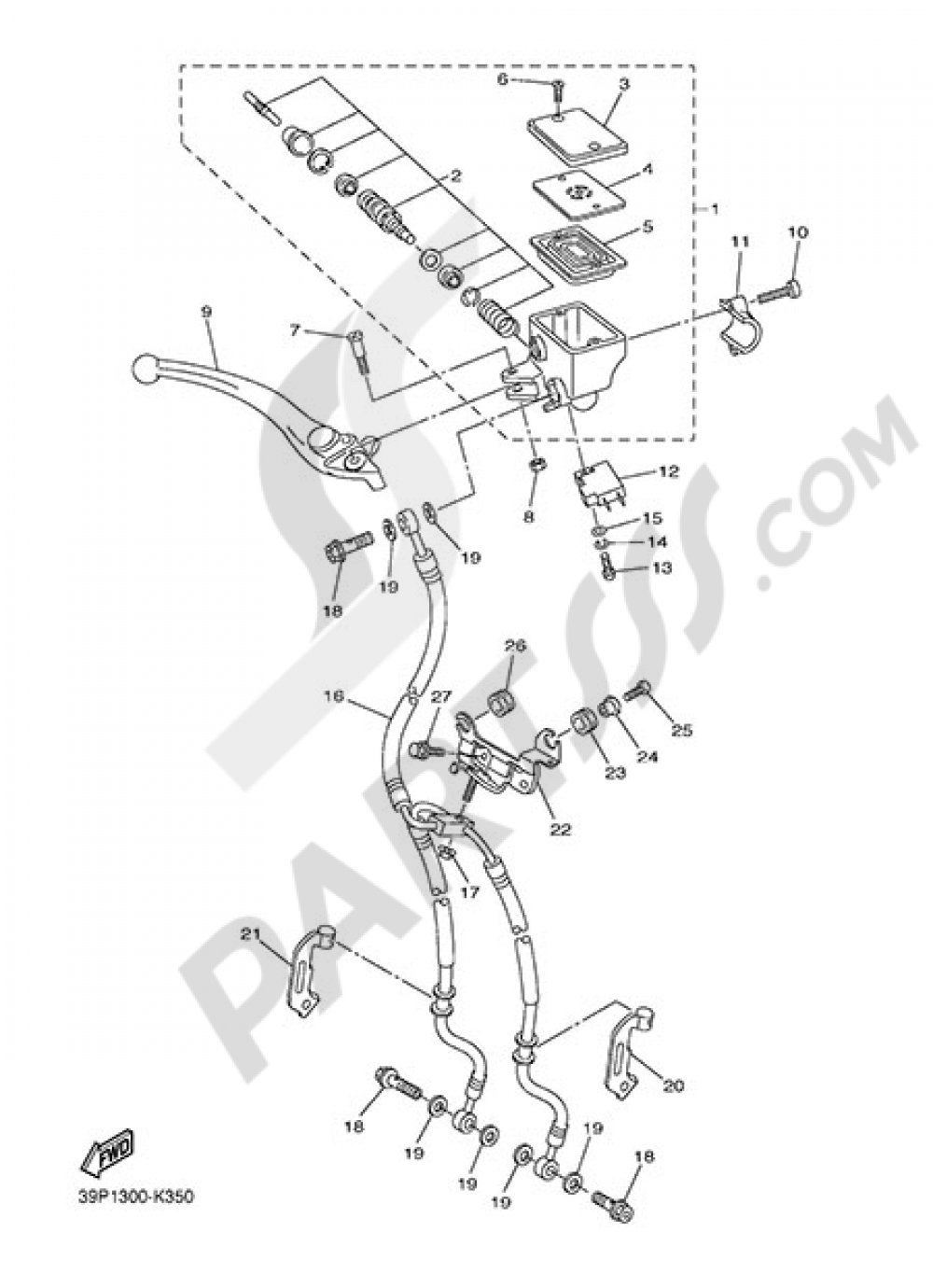 FRONT MASTER CYLYNDER Yamaha FZ8 2015