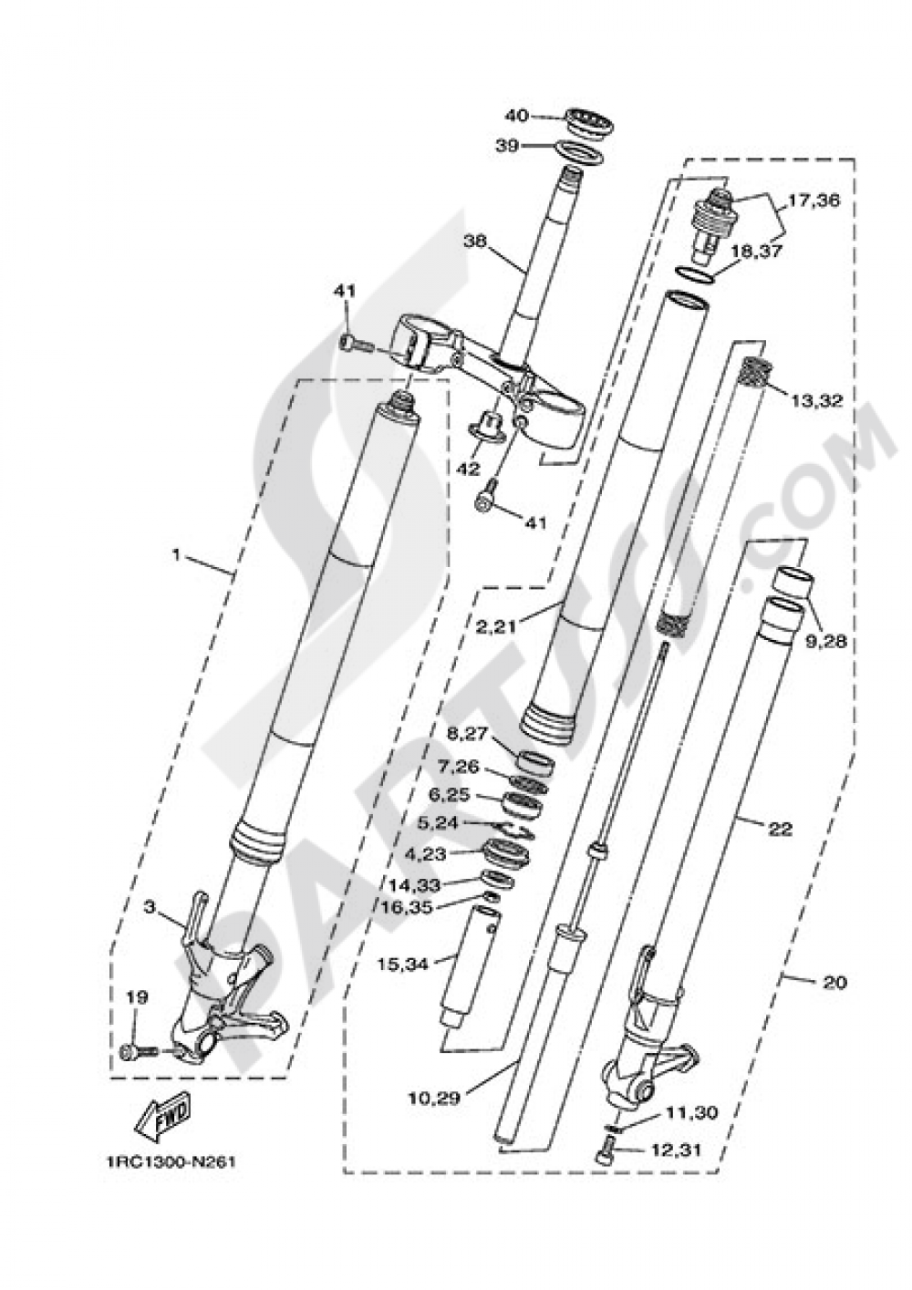 FOURCHE Yamaha MT-09 2014