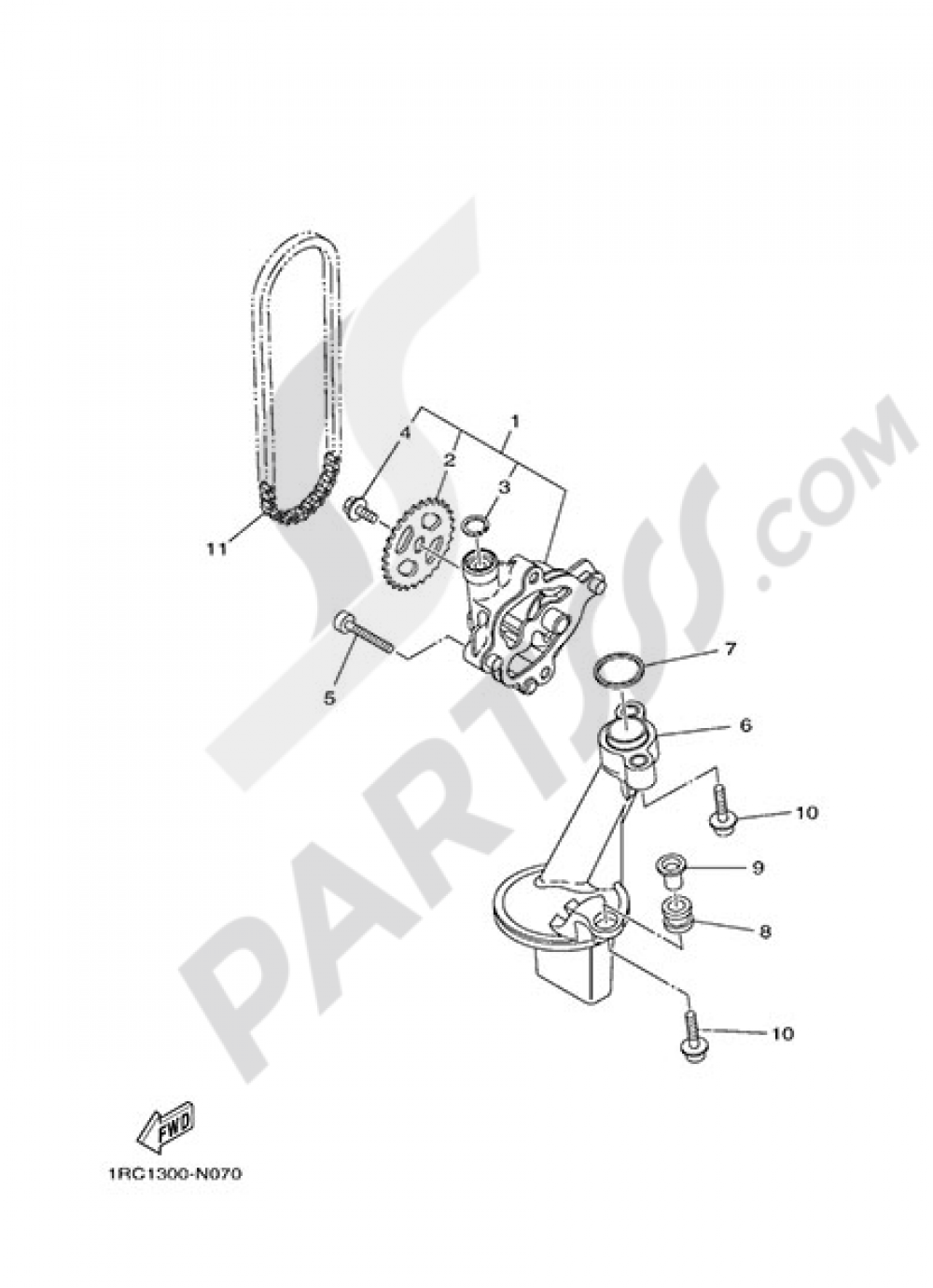 POMPE A HUILE Yamaha MT-09 2015