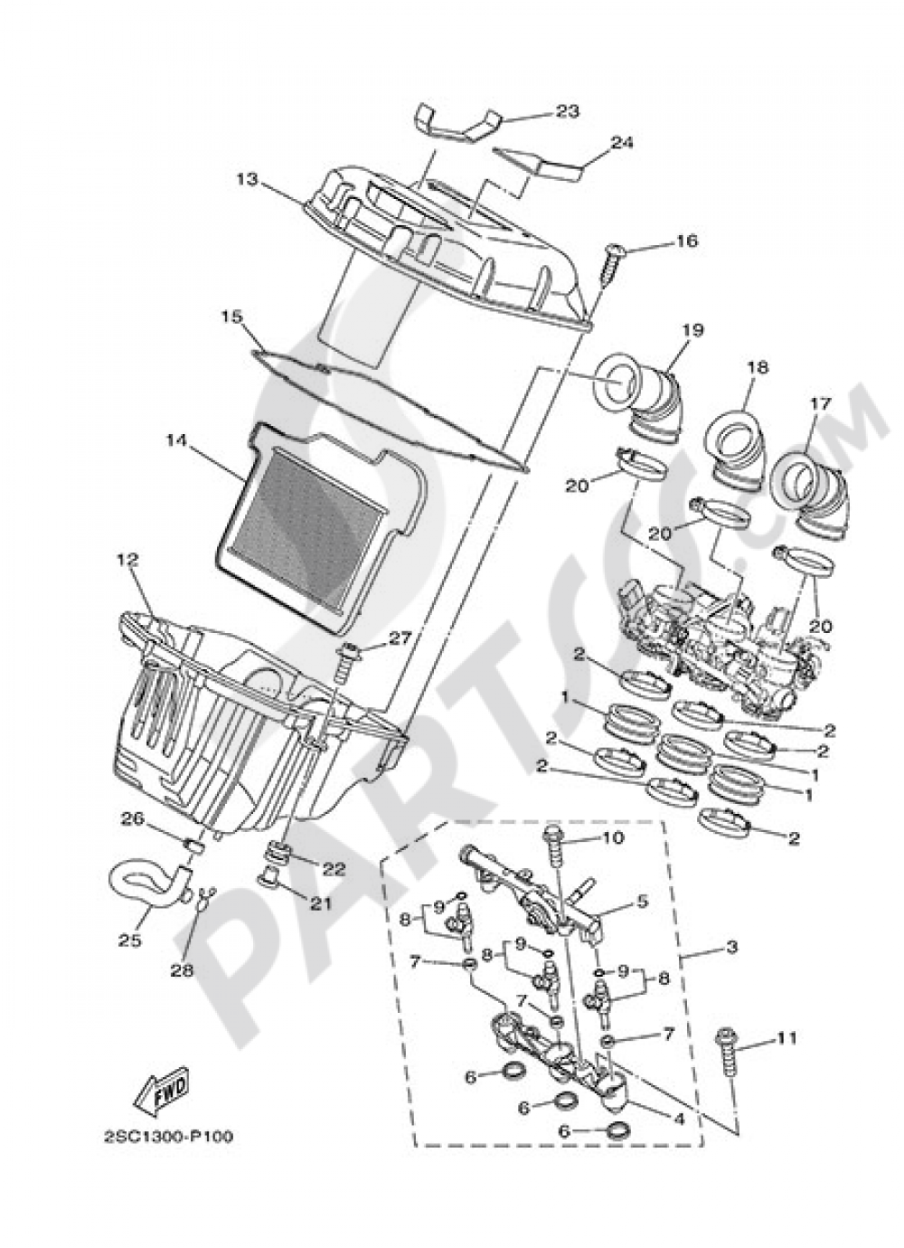INTAKE 2 Yamaha MT-09 Tracer 2015