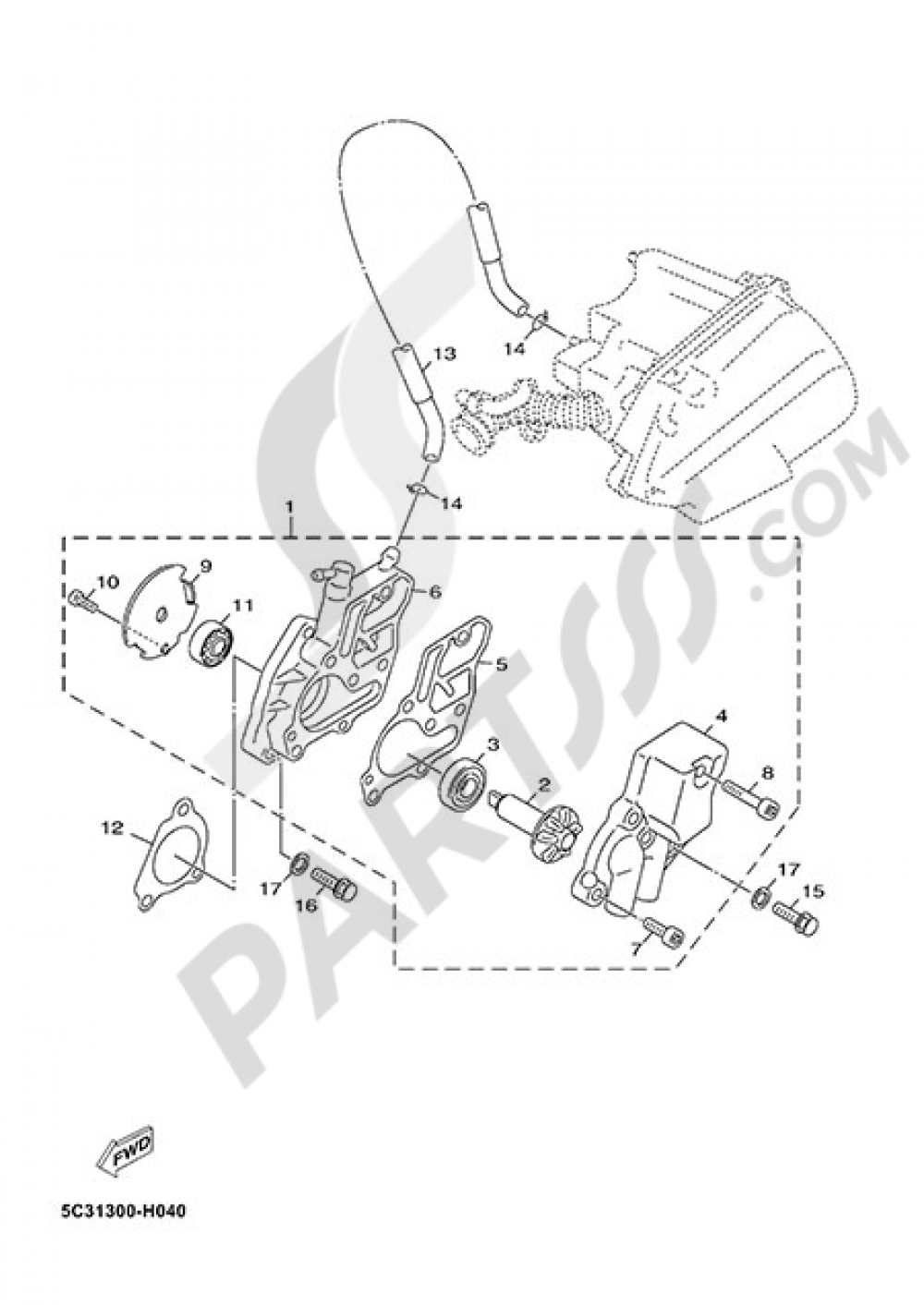 WATER PUMP Yamaha Neo's 4T 2014