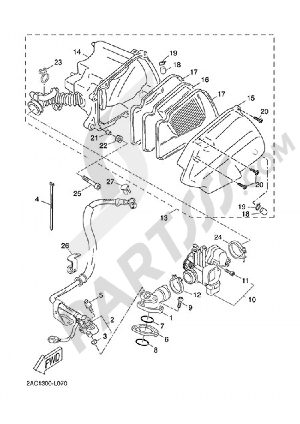 INTAKE Yamaha Neo's 4T 2014