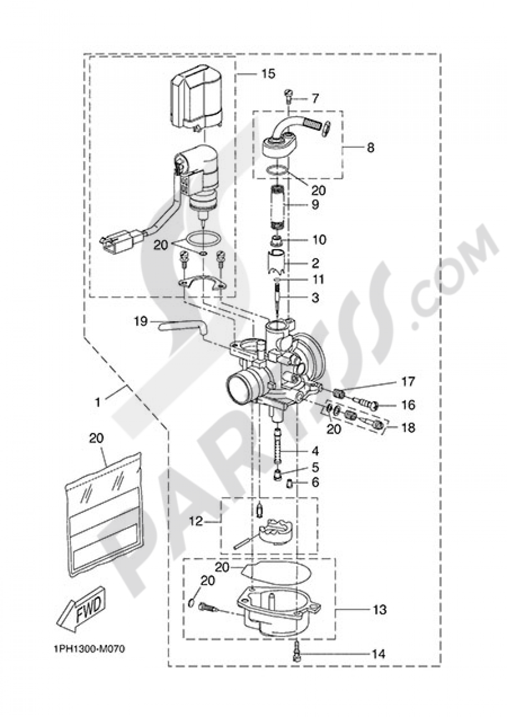 CARBURET0R Yamaha NS50N 2014
