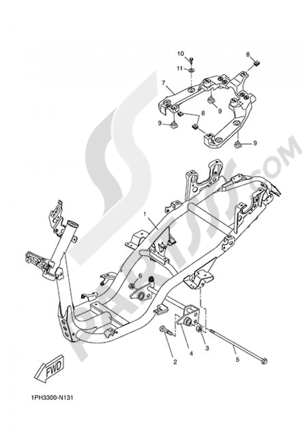 FRAME Yamaha NS50N 2014