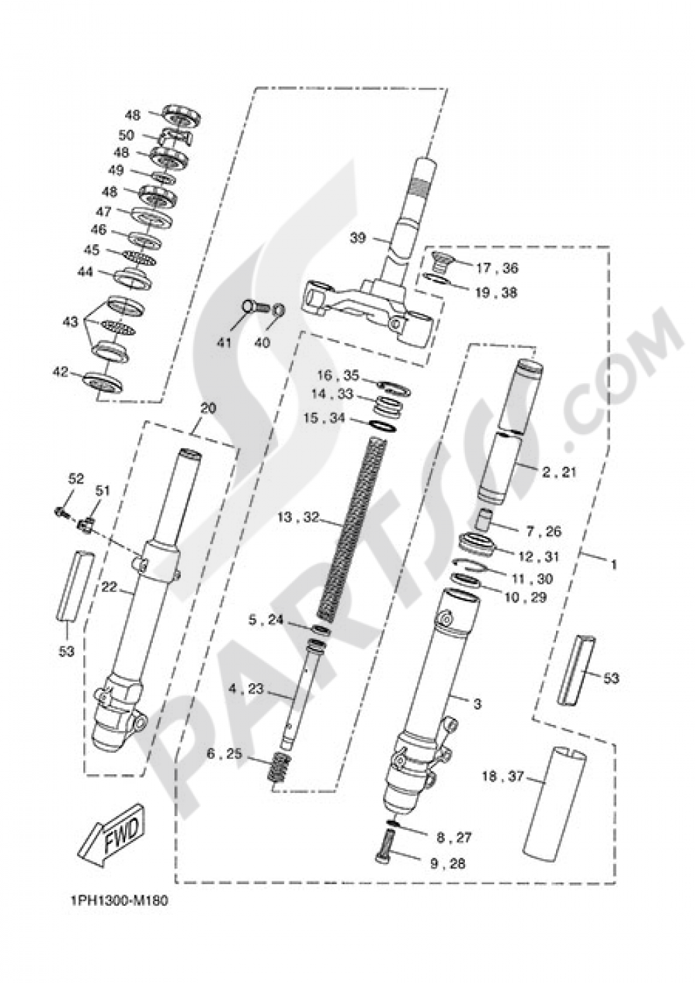 FRONT FORK Yamaha NS50N 2014
