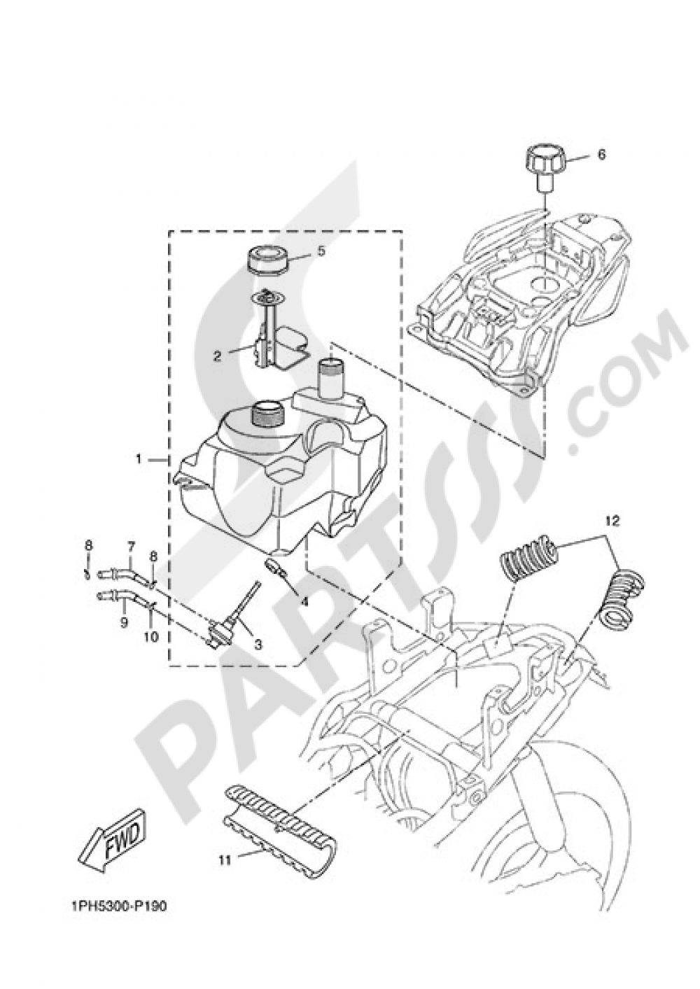 FUEL TANK Yamaha NS50N 2014
