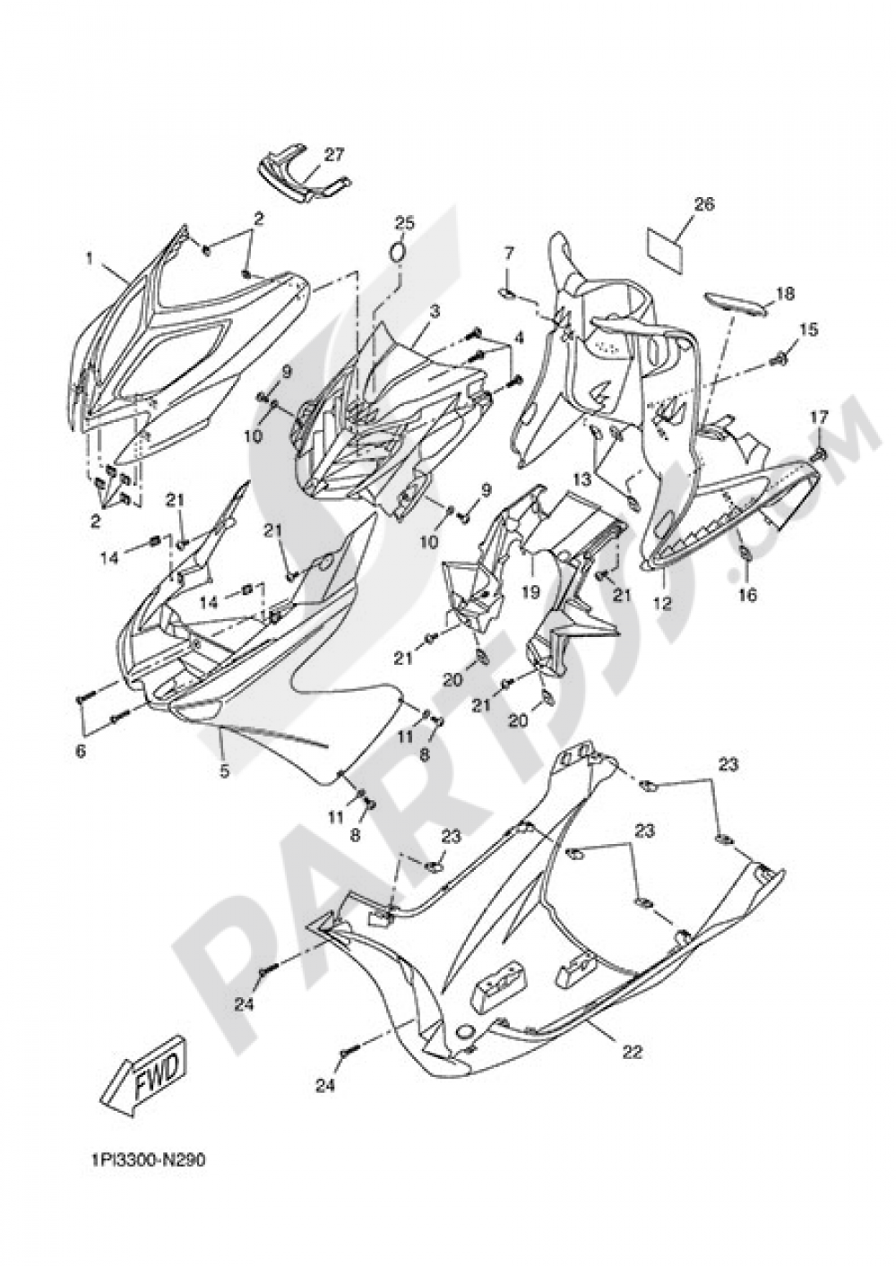 SIDE STAND Yamaha NS50N 2014
