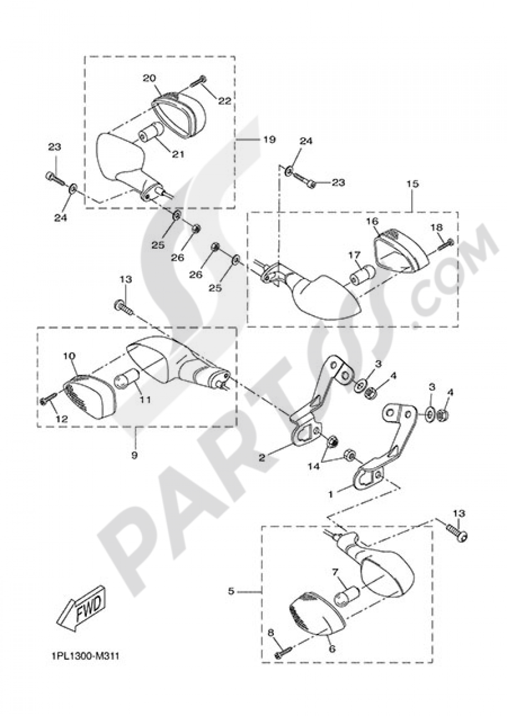 SIGNAL LIGHT Yamaha NS50N 2014