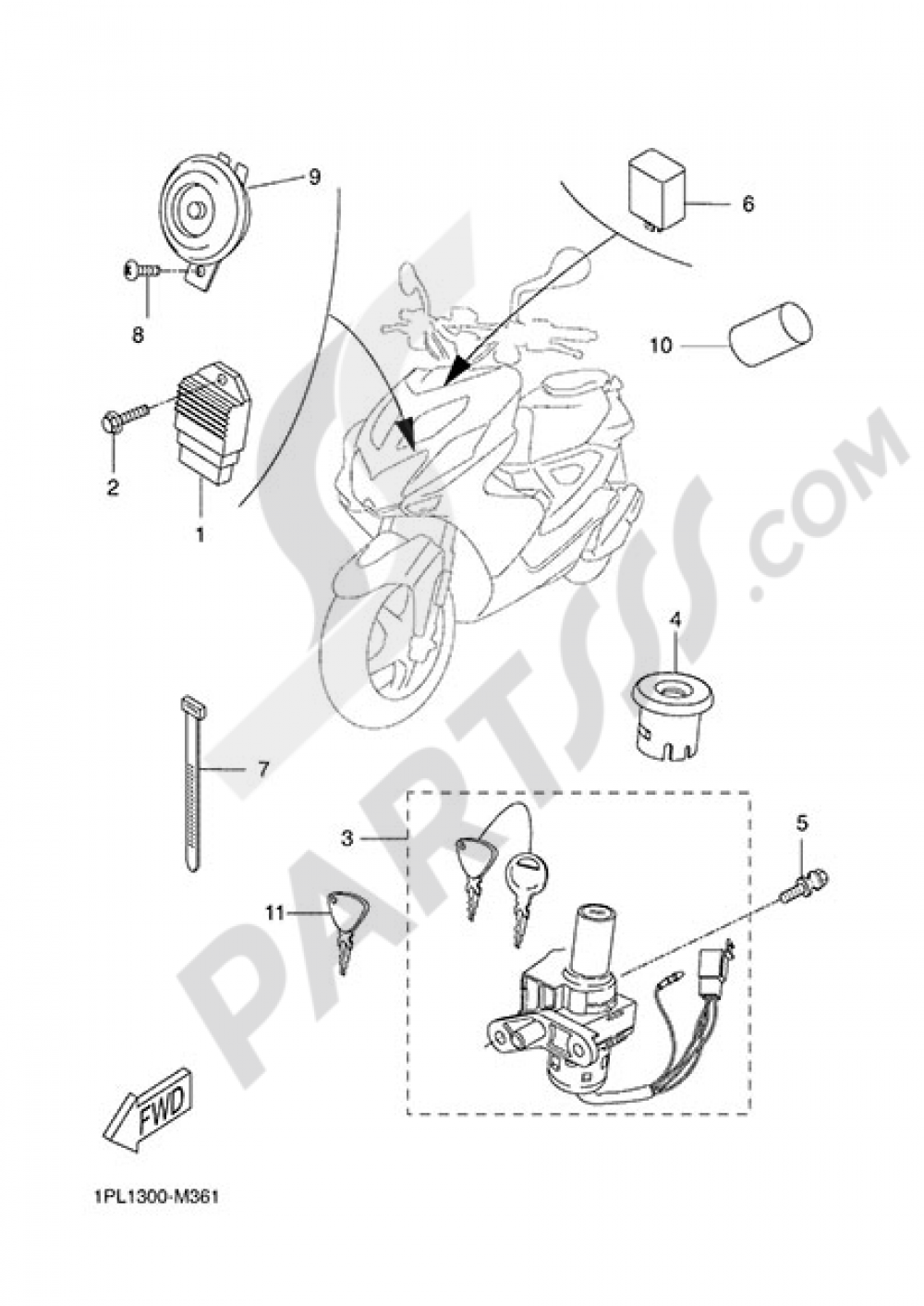 ELECTRIC EQUIPMENT 1 Yamaha NS50N 2014
