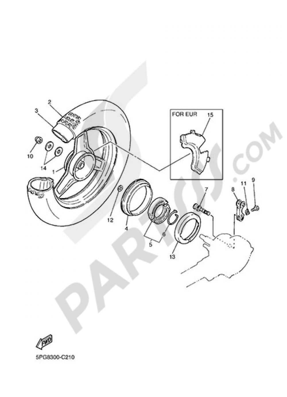 REAR WHEEL Yamaha PW50 2013
