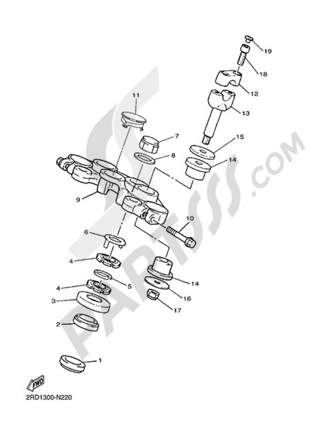 STEERING Yamaha SR400 2014