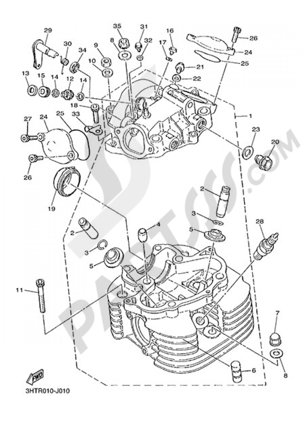 CULATA DE CILINDRO Yamaha SR400 2014