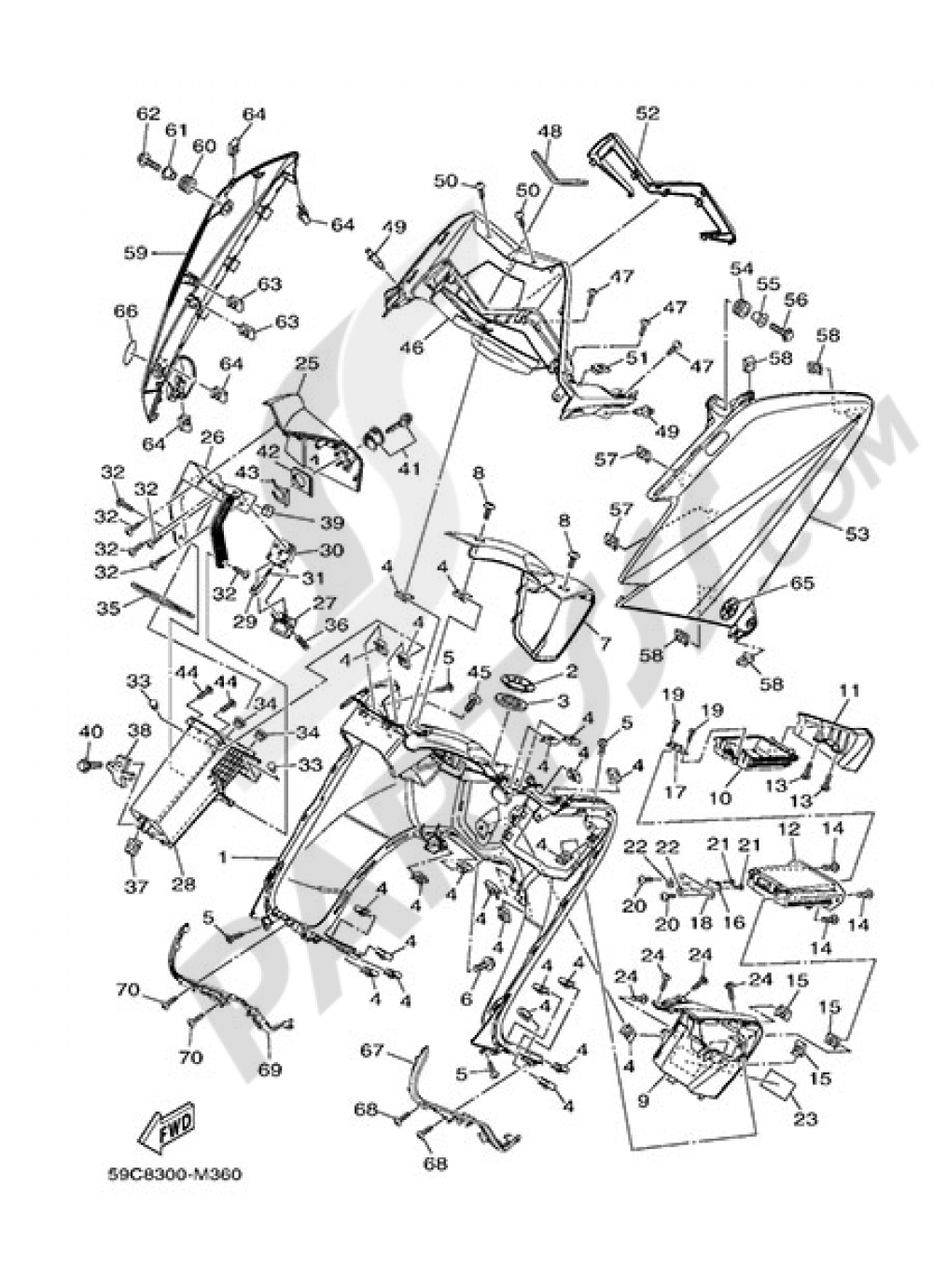 SIDE STAND Yamaha T-Max 530 ABS 2013