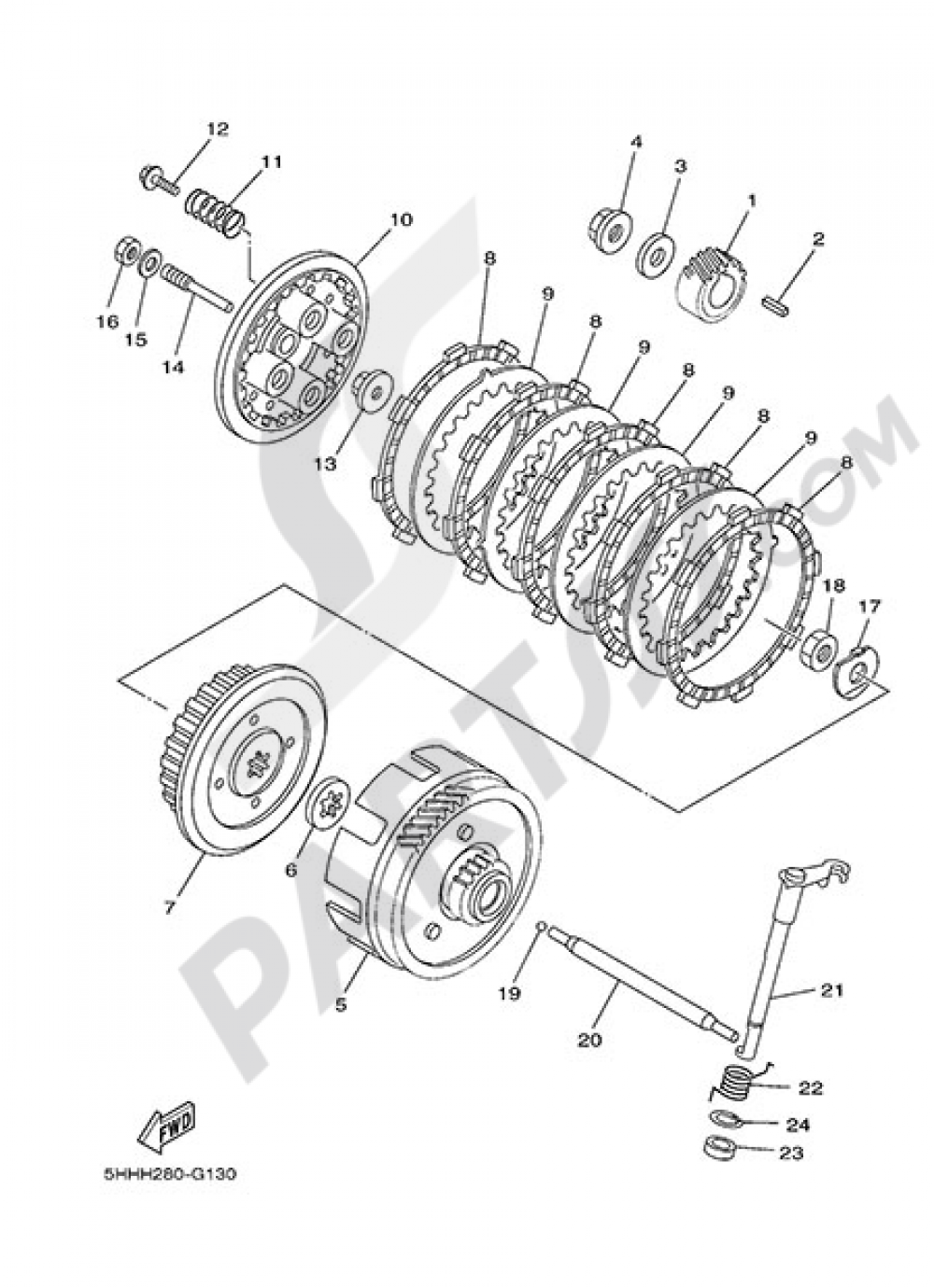 CLUTCH Yamaha TT-R125 2013