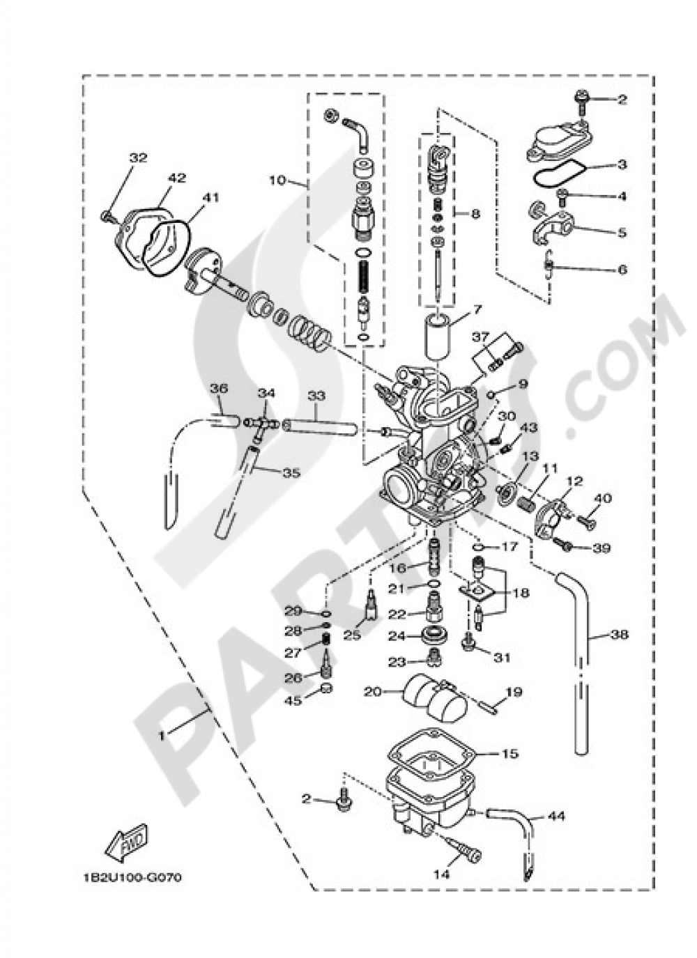 CARBURETOR Yamaha TT R125LW 2014