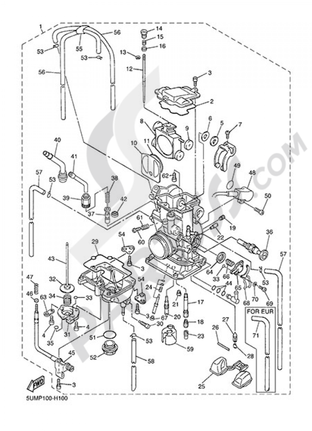 CARBURETOR Yamaha WR250F 2013