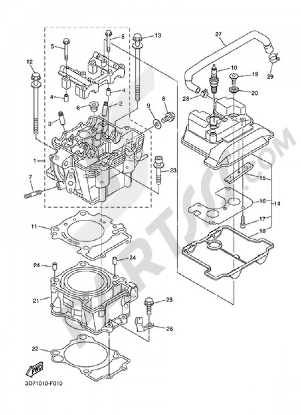 CYLINDER Yamaha WR250R 2015