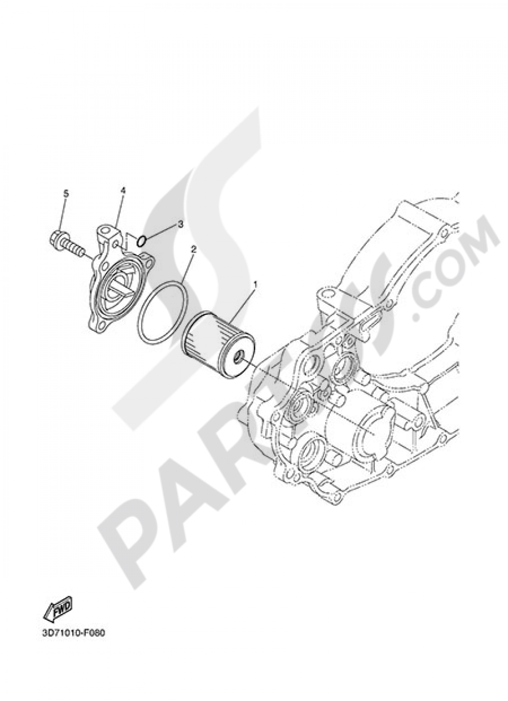 OIL FILTER Yamaha WR250X 2014