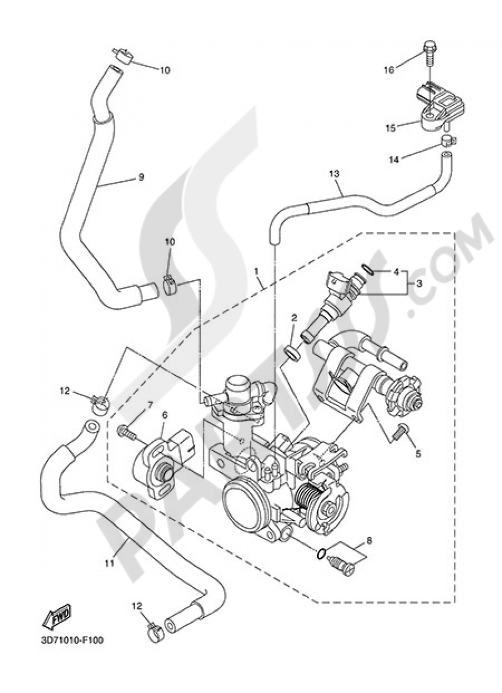 INTAKE 2 Yamaha WR250X 2014