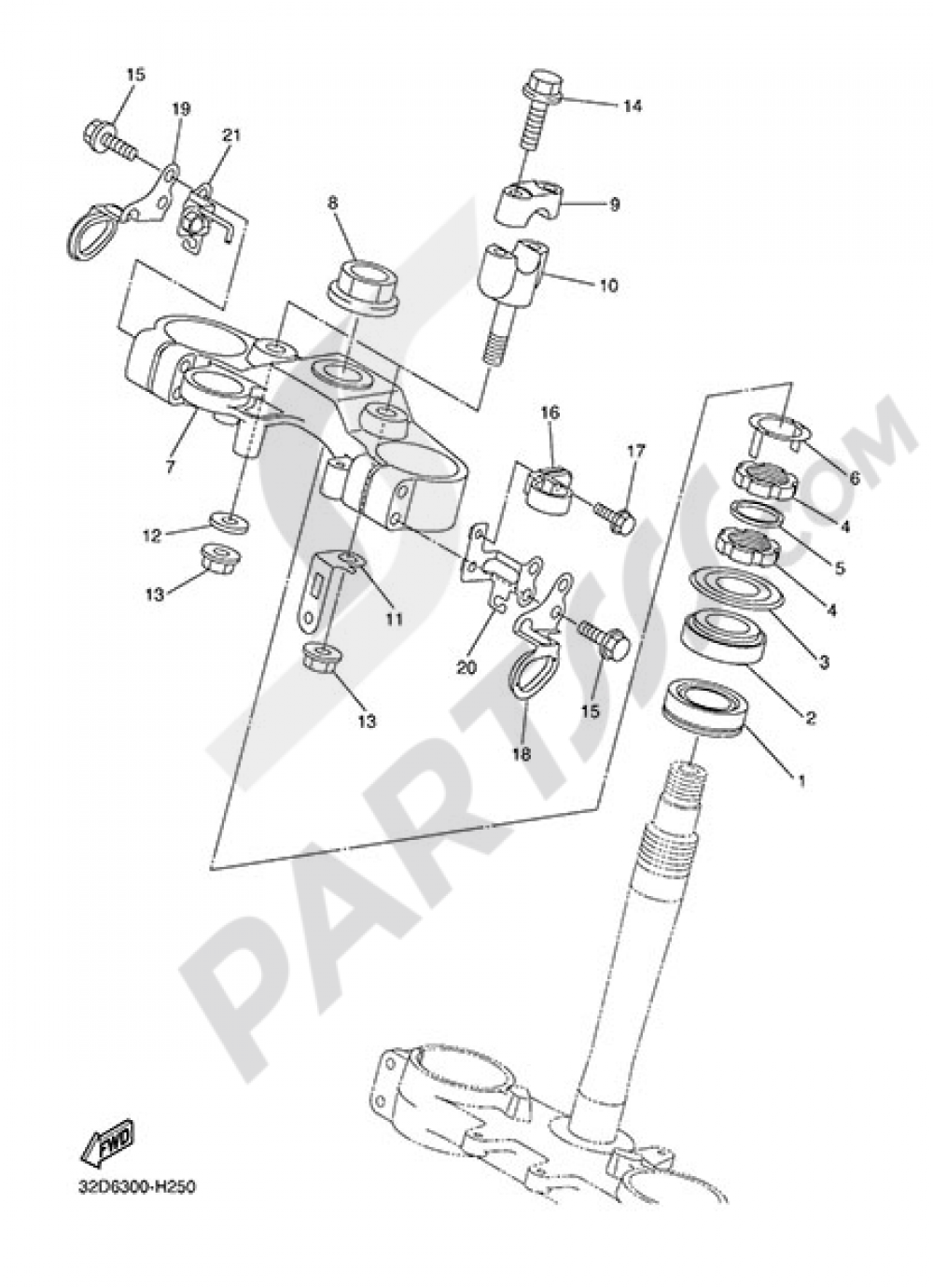 STEERING Yamaha WR250X 2014