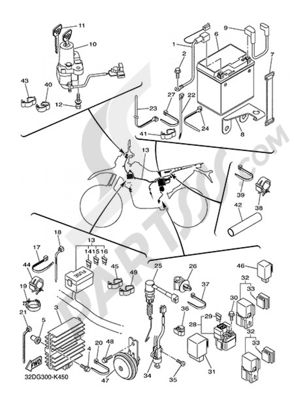 ELECTRIC EQUIPMENT 2 Yamaha WR250X 2014