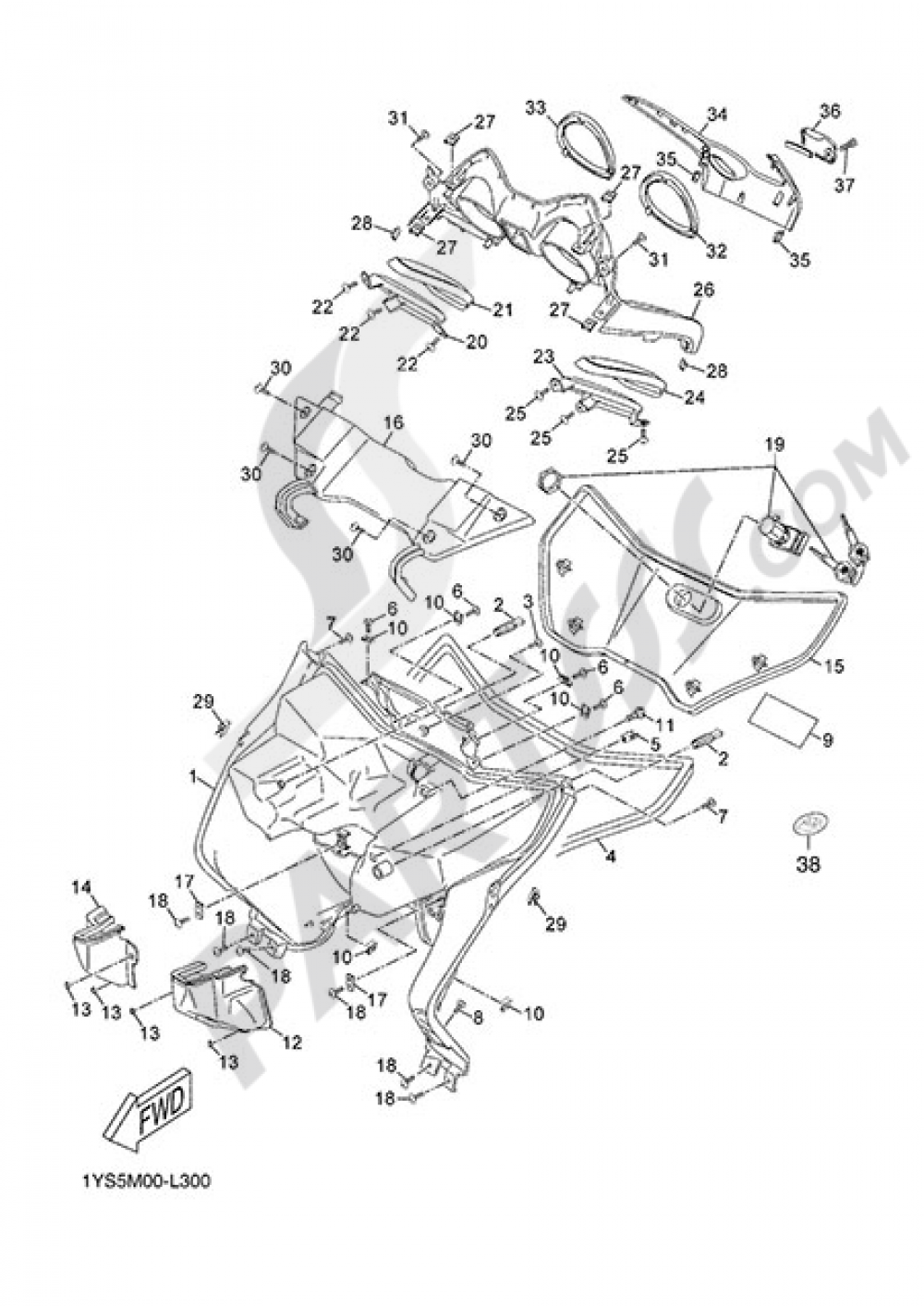 SIDE STAND Yamaha X-Max 125 2013