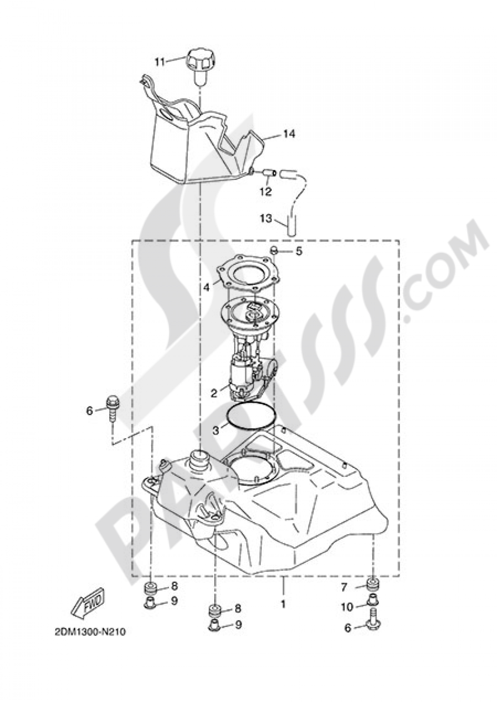 FUEL TANK Yamaha X-Max 125 2015