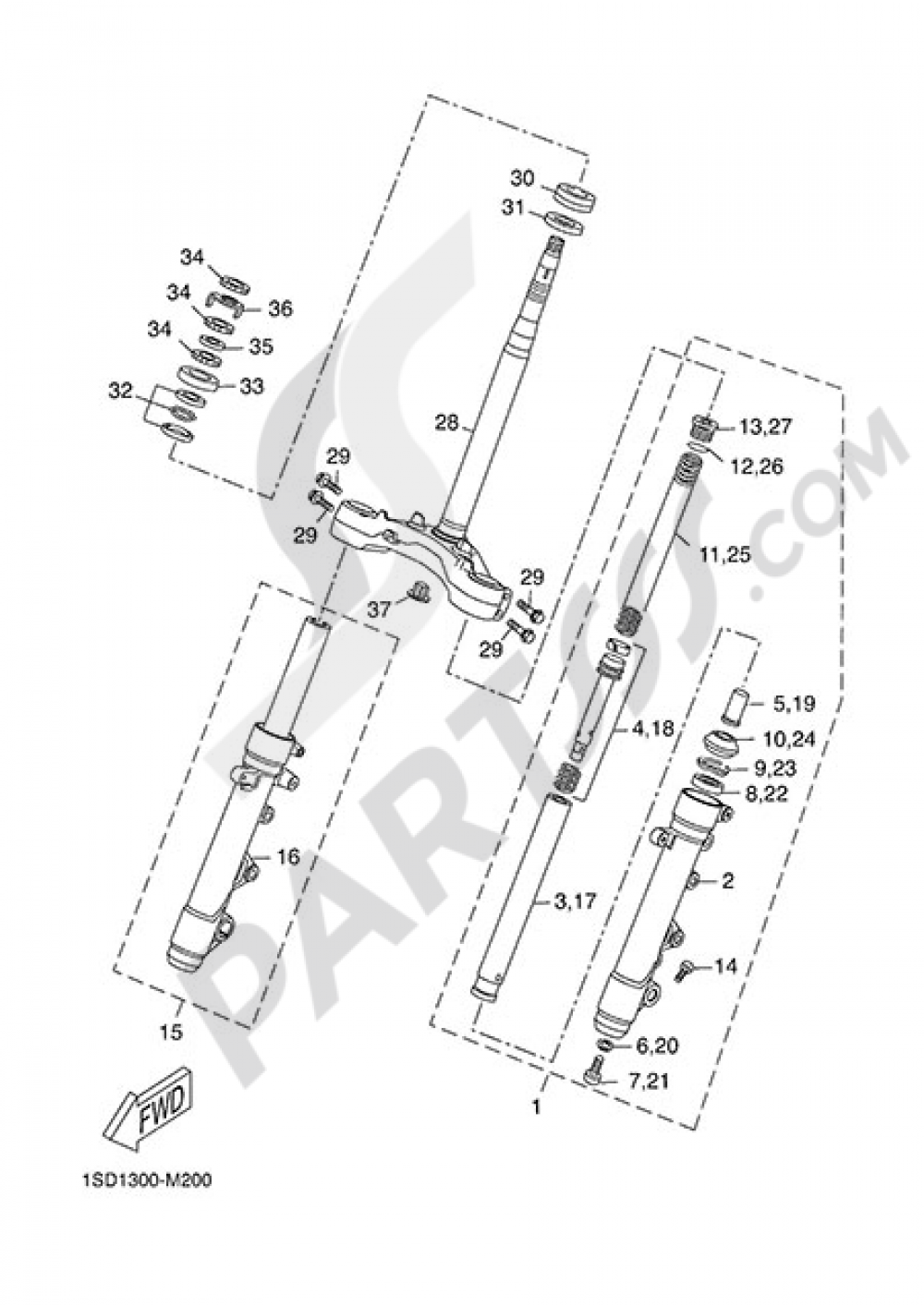 STEERING Yamaha X-Max 400 2015