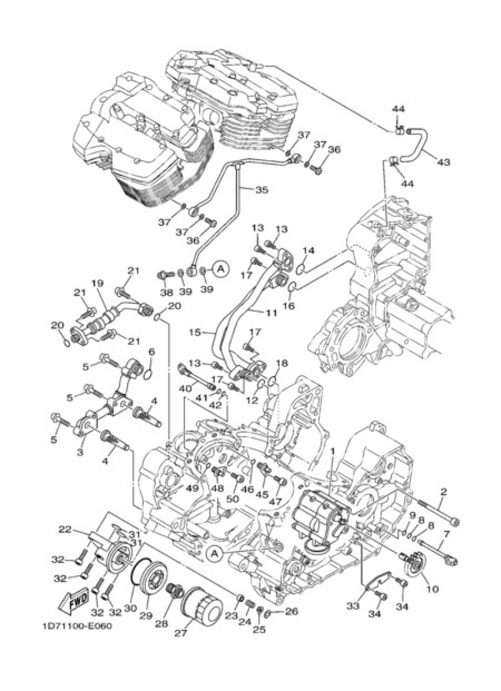 OIL PUMP Yamaha XV1900A Midnight Star 2006