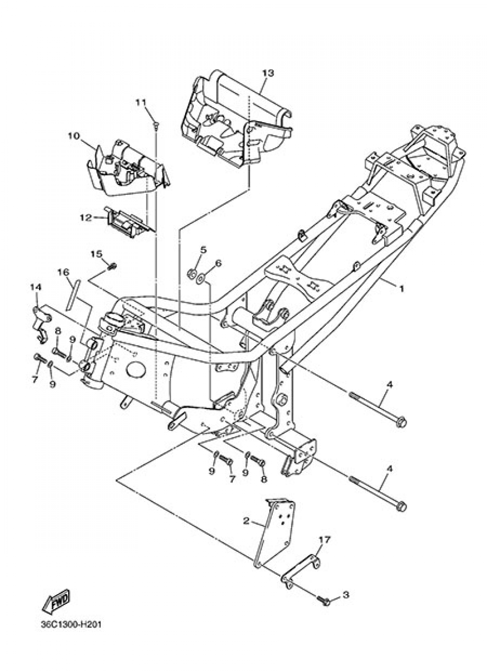 FRAME Yamaha XJ6 Diversion 2014