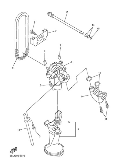 Yamaha XJ6 Diversion 2014 OIL PUMP