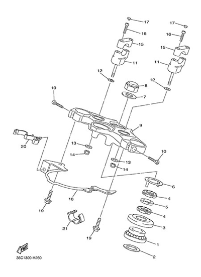 Yamaha XJ6 Diversion 2014 STEERING