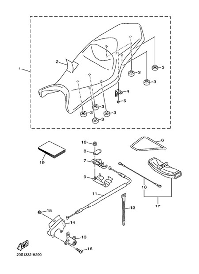 Yamaha XJ6 Diversion 2014 ASIENTO